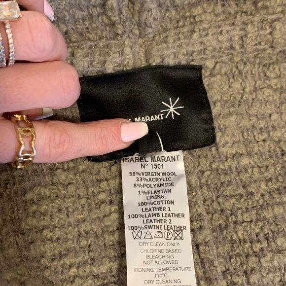 Isabel Marant Women’s wrap Sweater with button cowl neck  |Size: 1| - Picture 11 of 13